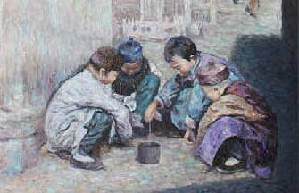 Oil paintings depict picturesque Jiangnan