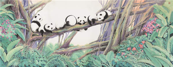 Panda painter raises awareness