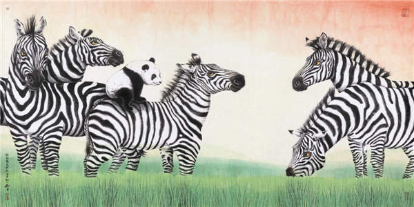 Panda painter raises awareness