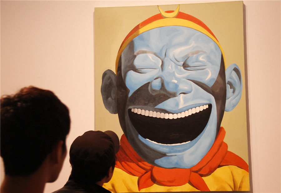 Yue's 'Big Face' art show opens in Nanjing