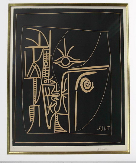 Picasso print online bid begins at 1 yuan