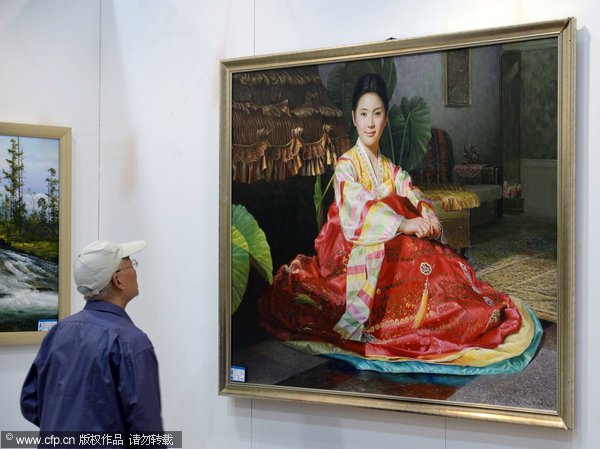 DPRK paintings displayed in Hangzhou