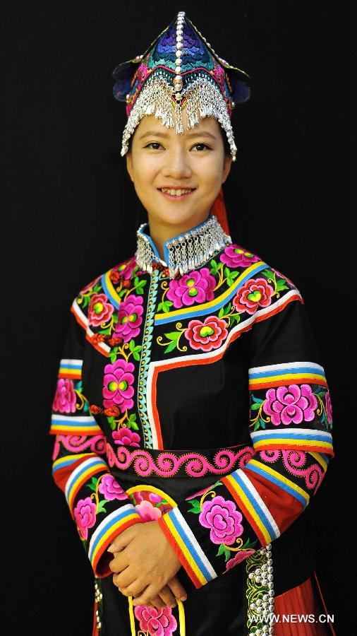 Embroidery works of Yi ethnic group