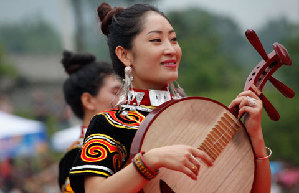 Embroidery works of Yi ethnic group