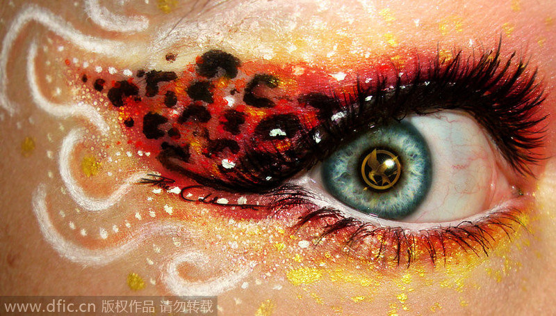 German make-up artist creates masterpieces on her eyes