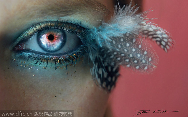 German make-up artist creates masterpieces on her eyes