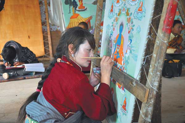 In Tibet, a community of art