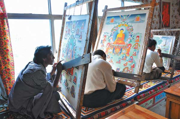 In Tibet, a community of art