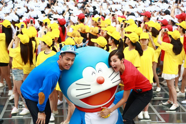 Chengdu welcomes Doraemon display
