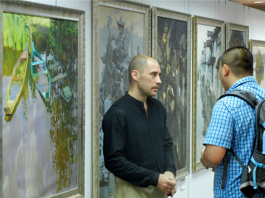 Ukraine contemporary oil paintings visit Suzhou