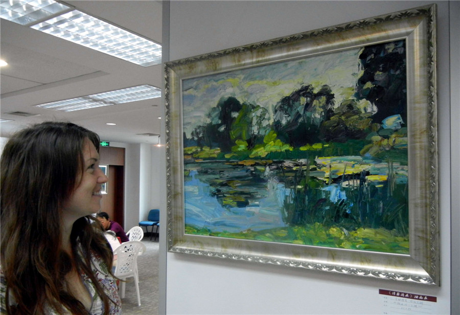 Ukraine contemporary oil paintings visit Suzhou