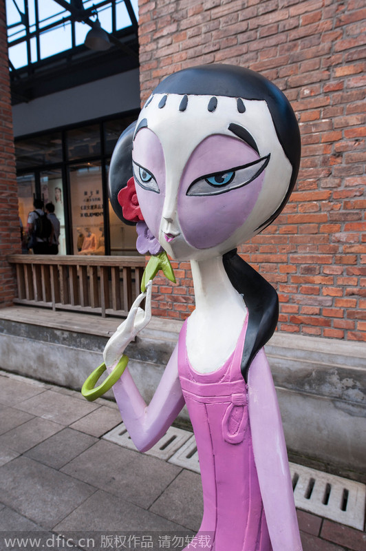 Chinese animation characters exhibited in Shanghai