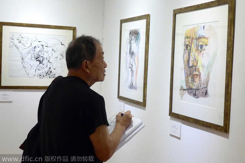 Hungary art master's works displayed in Shanghai