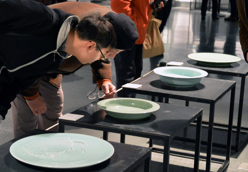 Chinese celadon on display in Zhejiang