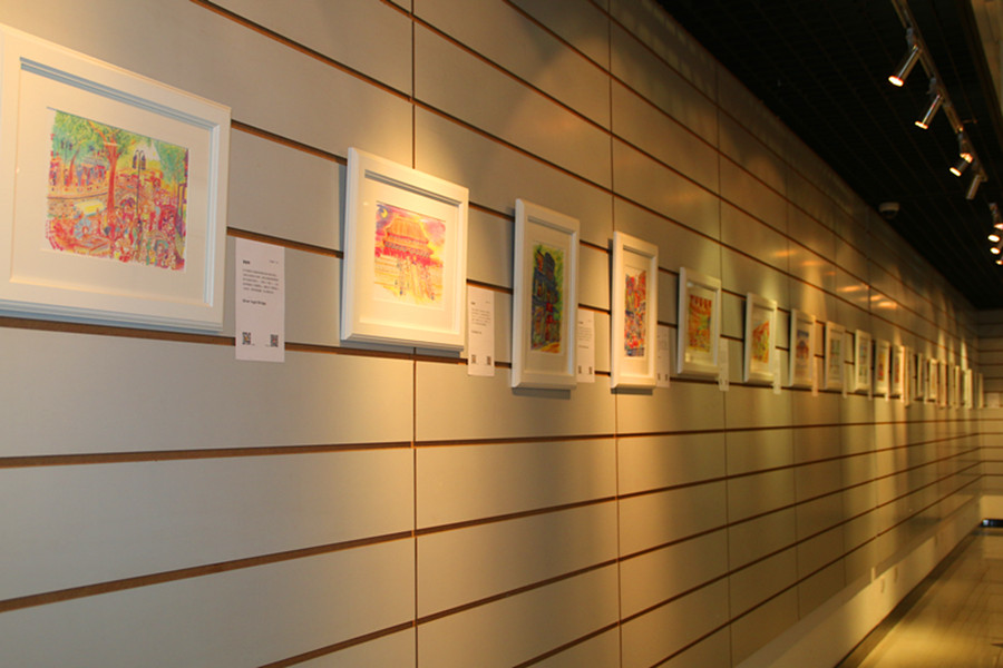 500-colored pencil drawings show held in Beijing