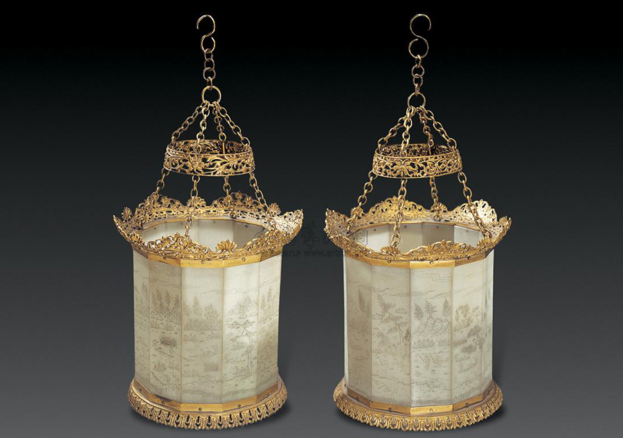 Collection of the Chinese palace lanterns