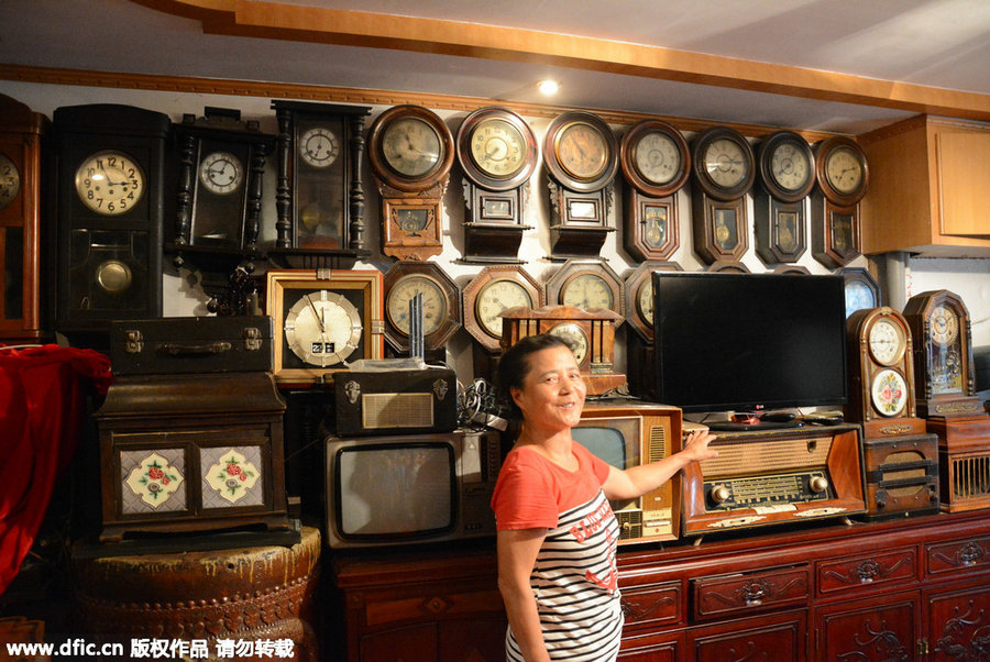 70-year-old woman builds timepiece museum at home