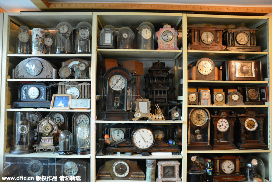 70-year-old woman builds timepiece museum at home