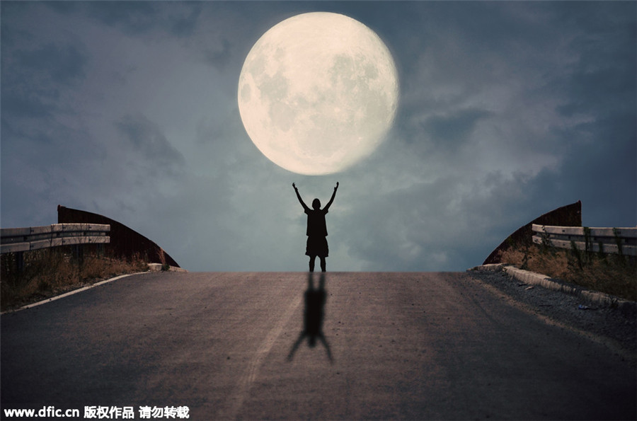 The moon shines on optical illusions for Mid-Autumn Festival