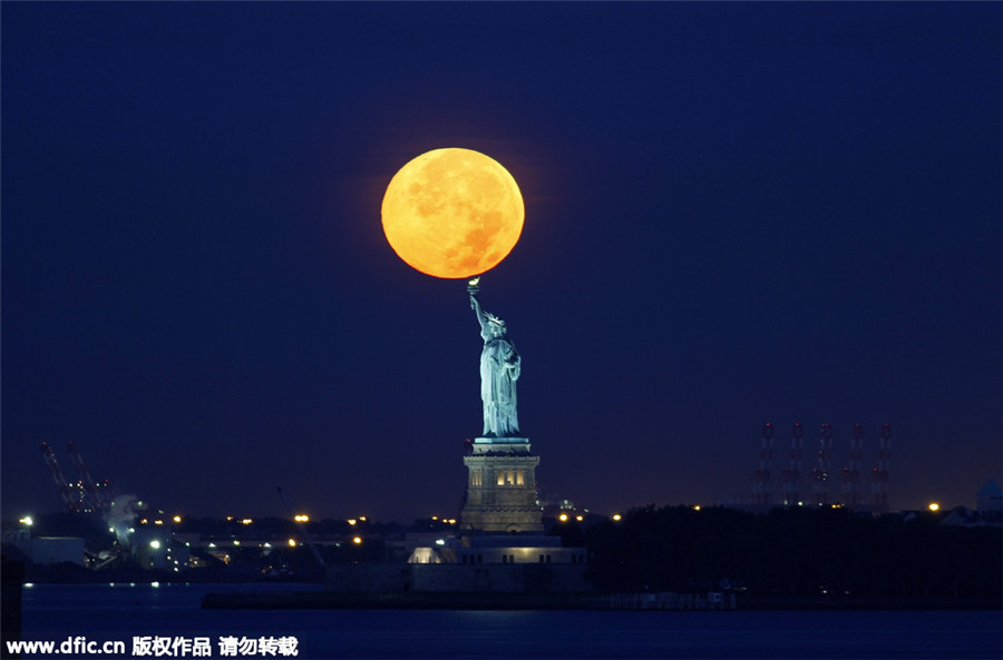 The moon shines on optical illusions for Mid-Autumn Festival