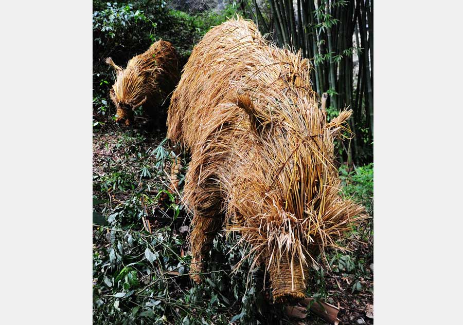 Straw art festival held in Chongqing