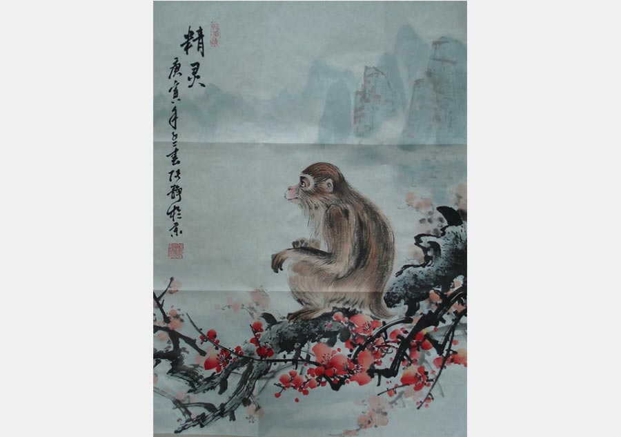 Monkey portraits by Chinese ink painting masters