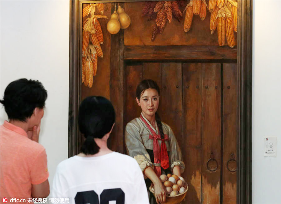 Contemporary DPRK paintings come to Nantong