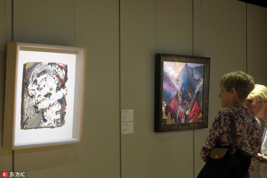 Rock star David Bowie's art collection exhibited in Hong Kong