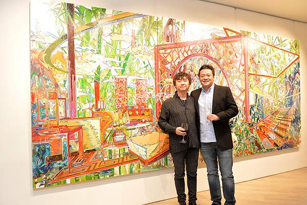 Beijing artist You Jin displays his paintings in Hong Kong