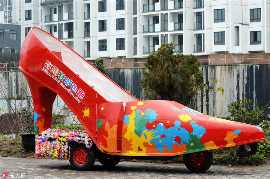 How art installations celebrate high-heel shoes