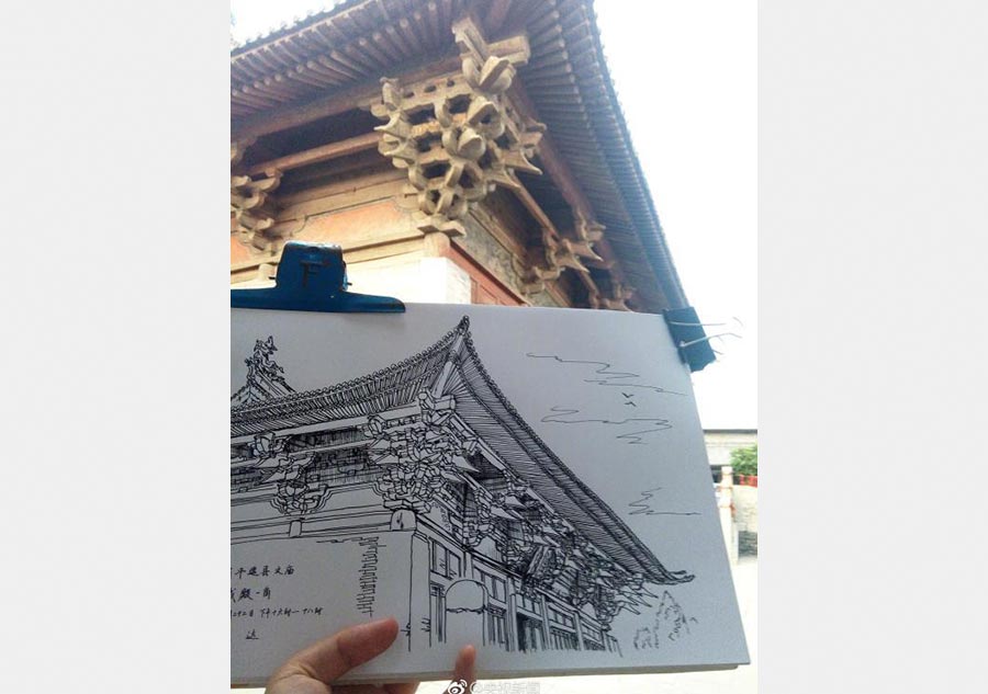 Man shares 16-year passion for pen pictures of old buildings