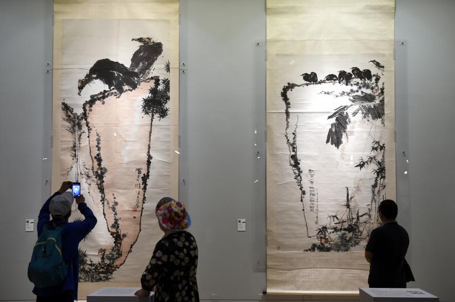 Exhibition held in Beijing to commemorate Chinese artist Pan Tianshou