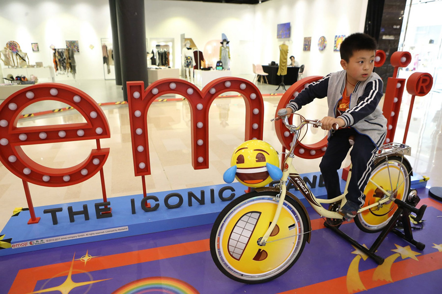 Emoji exhibition opens in Shanghai