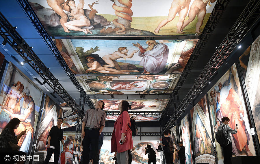 Michelangelo's frescos recreated in Shanghai