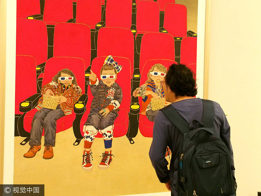 Painting exhibition marks 20 years of Hong Kong's return to China