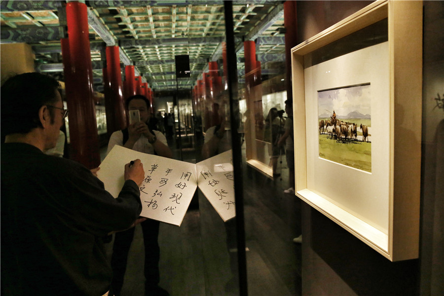 Belt and Road themed art exhibition held in Palace Museum