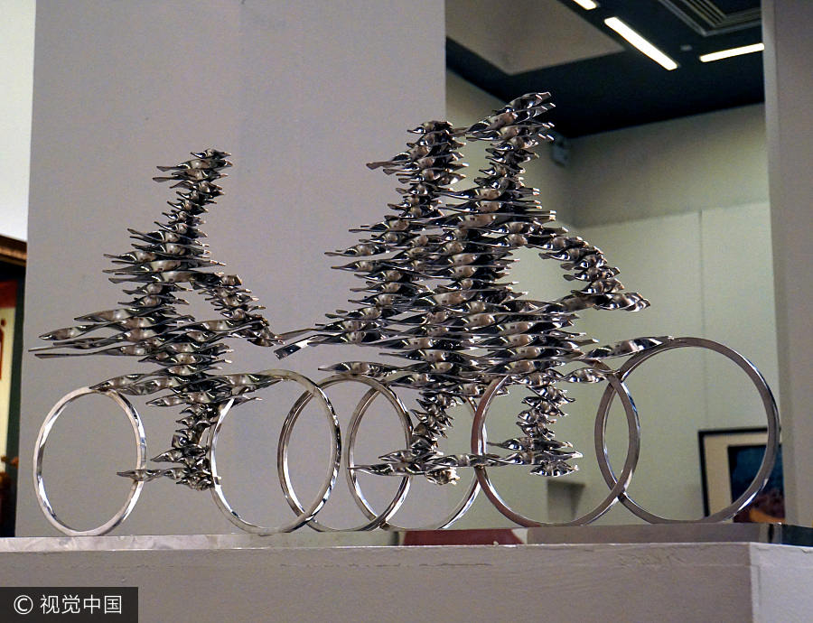 Young Chinese artists' work on show in Beijing