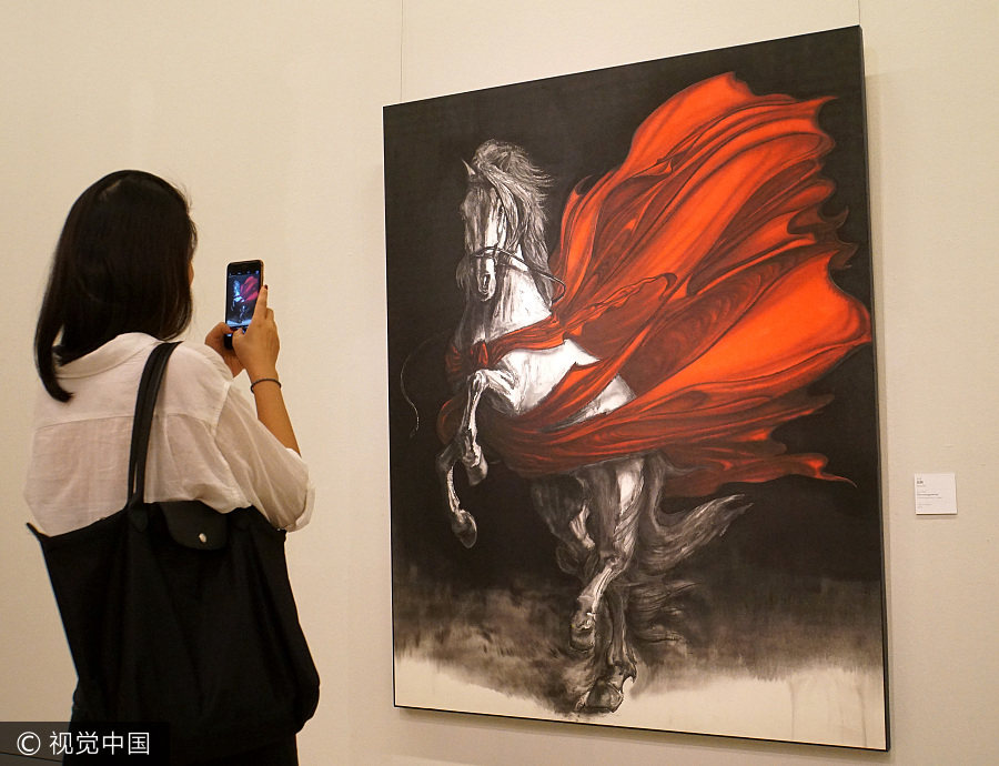 Young Chinese artists' work on show in Beijing