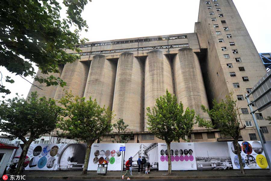 Grain silo turned into Shanghai exhibition venue