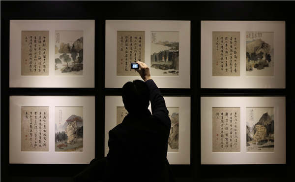 Display of modern Chinese ink masters