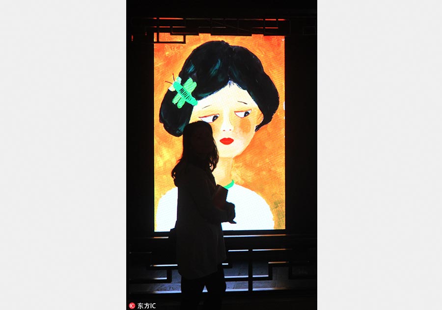 Original illustration works go on display in Shanghai