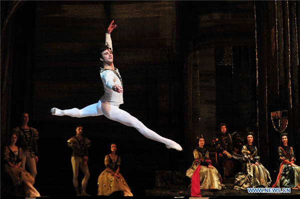 Dancers rehearse 'Swan Lake' at Singapore's Esplanade