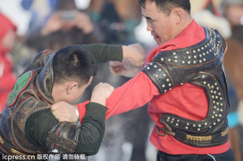 Winter Naadam festival opens in Inner Mongolia