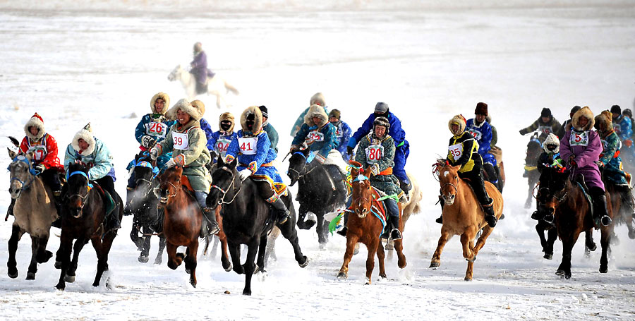 Winter Naadam festival displays horse culture