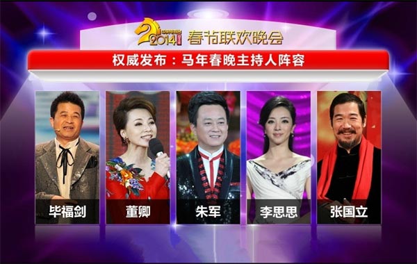 Zhang Guoli to host Spring Festival Gala