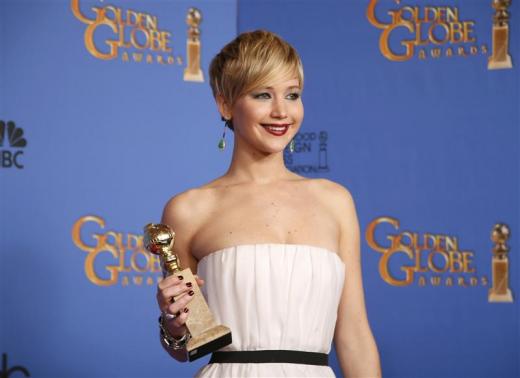 rence wins Golden Globe for 'American Hustle'[