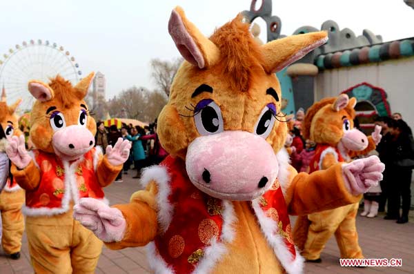 Spring Festival celebration at Beijing temple fair