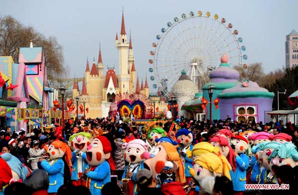 Spring Festival celebration at Beijing temple fair