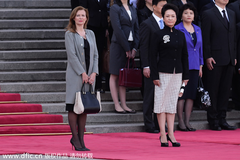 Female leaders and first ladies on China trip<BR>