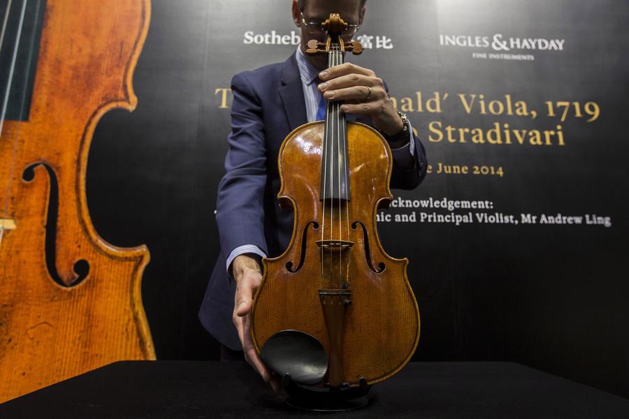 Stradivarius viola set to make world record